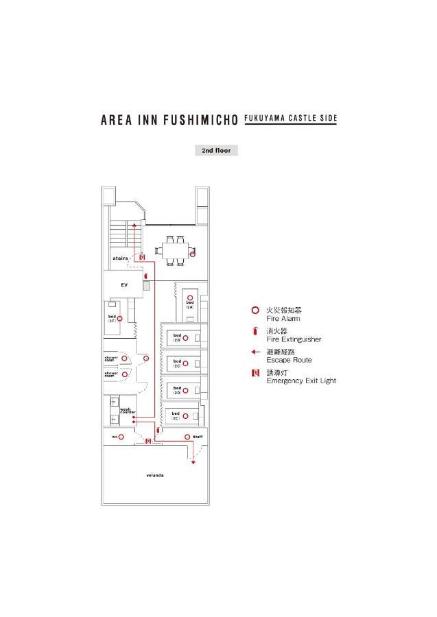Area Inn Fushimicho Fukuyama Castle Side 2-8 Bagian luar foto